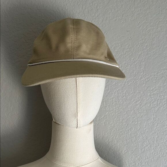 SOLD Helen Kaminski Women's Layla Piqué Cotton Baseball Cap, Beige, NWOT Display - Picture 3 of 9